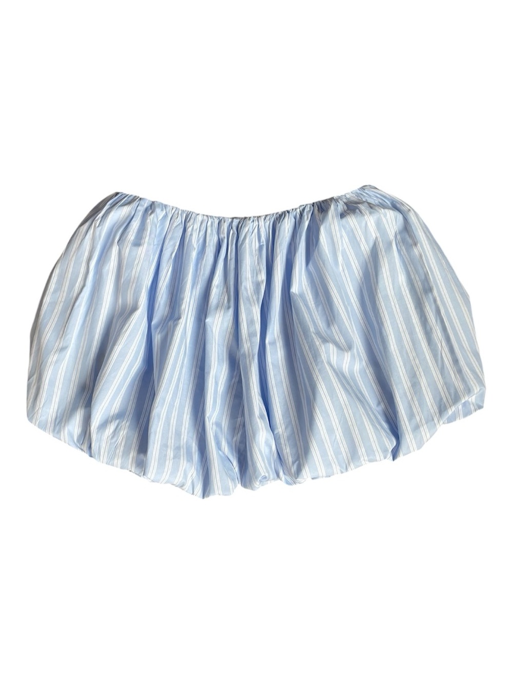 GB Striped Poplin Bubble Mini Skirt